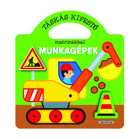 Táskás kifestő matricákkal - Munkagépek