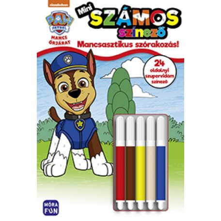 Mancs őrjárat - Mini számos színező - Mancsasztikus szórakozás!