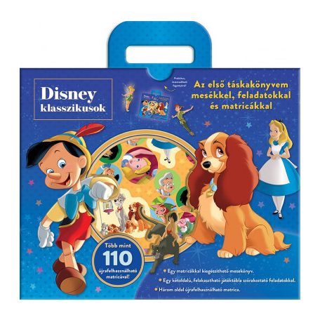 Disney Klasszikusok - Táskakönyv - Az első táskakönyvem mesékkel, feladatokkal és matricákkal