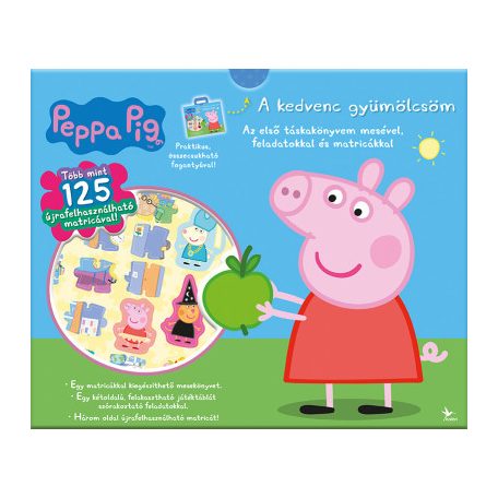 Peppa malac: A kedvenc gyümölcsöm - Táskakönyv - Az első táskakönyvem mesével, feladatokkal és matricákkal