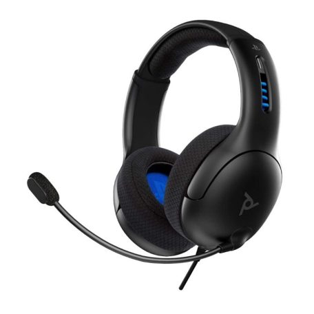 PDP LVL50, PlayStation 5, PlayStation 4, PC,  Sztereó, Gamer, Fekete, Vezetékes headset