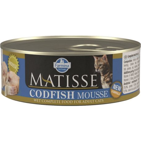 Matisse Cat konzerv Mousse Tőkehal 85g