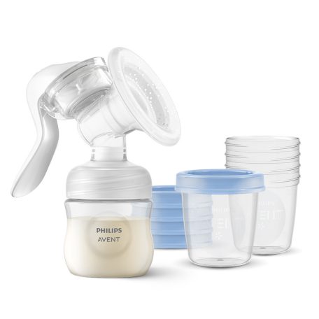 Philips AVENT mellszívó kézi, ajándék 5db VIA 180ml pohárral