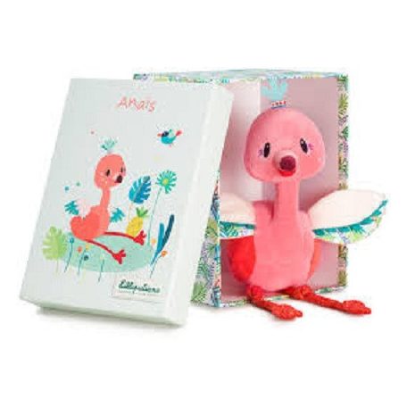 Lilliputiens 83087 Anais flamingó puha plüssfigura díszdobozban 83087