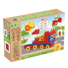   BiOBUDDi BB-0249 | legó-duplo-kompatibilis bio építőjáték | Tűzoltóautó