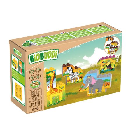 BiOBUDDi BB-0257 | legó-duplo-kompatibilis bio építőjáték | Safaris képalkotás