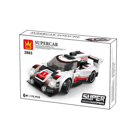 WANGE® 2883 | lego-kompatibilis építőjáték | 175 db építőkocka | Supercar fehér sportkocsi