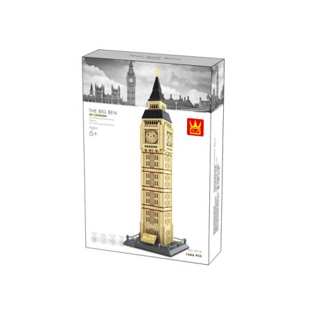 WANGE® 5216 | lego-kompatibilis építőjáték | 1666 db építőkocka | The Big Ben London – Anglia