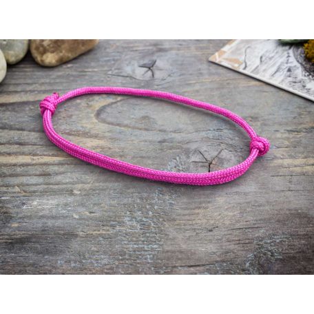 Megérzés pink paracord karkötő