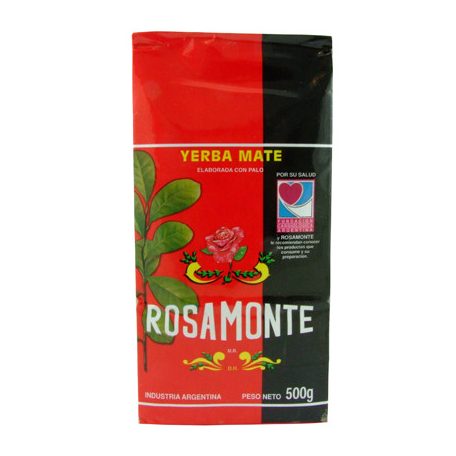 Mate tea Rosamonte Elaborada con palo, 500g, 500 g