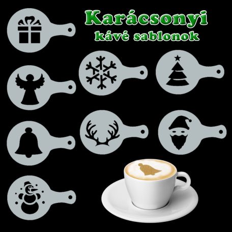 Karácsonyi barista kávé sablonok, Karácsonyi barista kávé sablonok